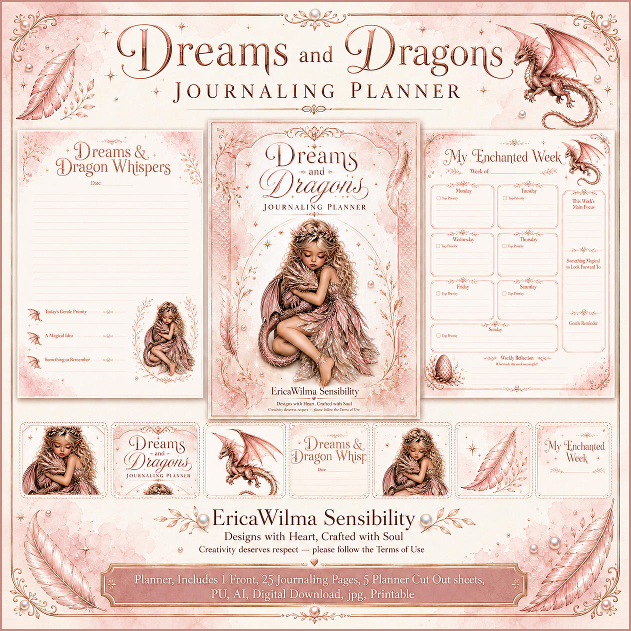 (image for) EW AI Dreams and Dragons - Journaling Planner 2026